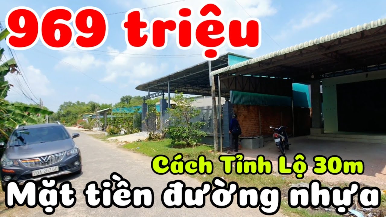 Bán nhà 6x55 đường nhựa kế Tỉnh lộ 781 UBND xã Ninh Điền Tây Ninh giá 969 triệu có sân vườn phía sau