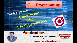 Constructor with default parameters in C++