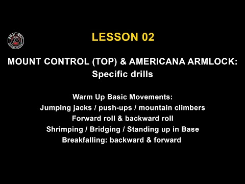 majja   5 weeks   Lesson 02 Mount Control Americana Armlock