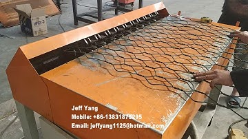 Edge wire winding machine for gabion mesh