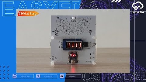 OSHWLab 18: Digital Clock with Equatorial Sundial