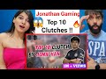 Top 10 Clutches By Tsm Entity jonathan | Best 1v4 , 1v3 clutch | Cluetenz | Reaction !!