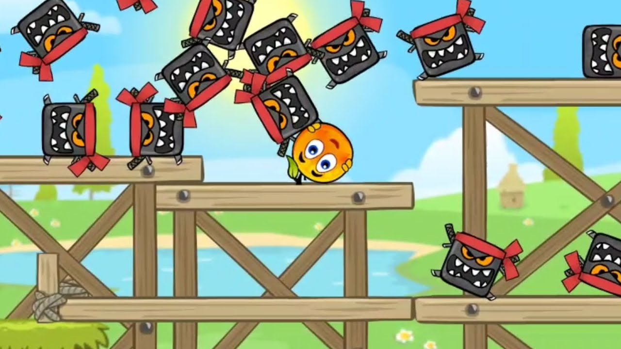 Red Ball 4 | НИНДЗИ НАПАЛИ НА МОЮ ВОЗДУШНУЮ БАЗУ! (Загораем с квадратиков)