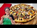 Super Bowl Stufffed Crust SUPREME PIZZA with White Sauce // Step by Step❤️