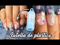 CÓMO HACER UÑAS EN CASA con BOTELLA de PLÁSTICO (RECICLADAS)