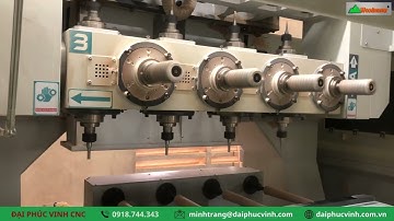Máy phay CNC 4 Trục 16 Dao Gia Công Hoàn Thiện  Chân Bàn Chân Ghế chỉ Với 1 công đoạn WM-4x4CNC