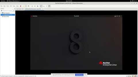 RHEL8 VMware setup with Red Hat Developer Subscription