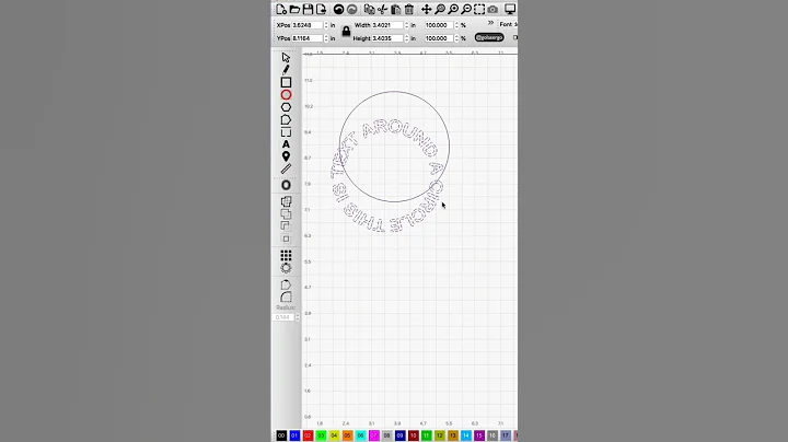 How to wrap text around a circle in Lightburn #laserengraving #lightburn