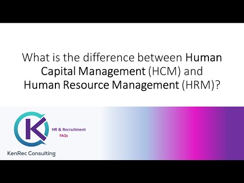 Video: Verschil Tussen Human Resources En Menselijk Kapitaal