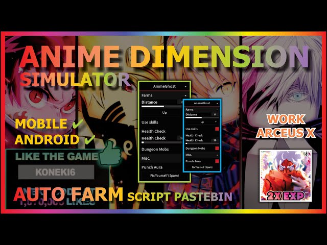 NEW💀) Anime Dimensions Simulator Script HACK, Auto Farm + Auto Raid, Candy Farm