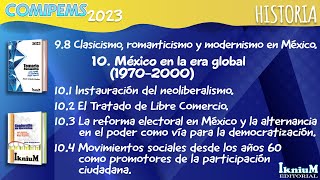 Clasicismo, romanticismo y modernismo en México, tratado de Libre Comercio, reforma electoral