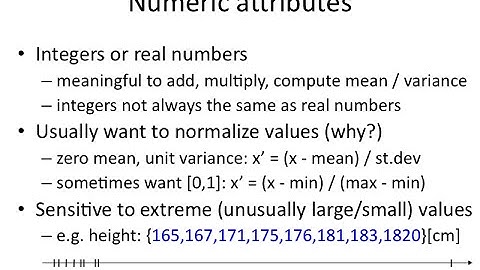 IAML2.9: Numeric attributes and outliers