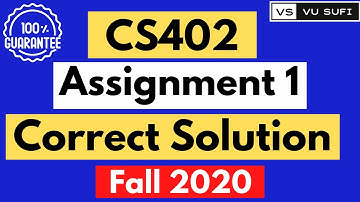 CS402 Assignment 1 Solution Fall 2020 |CS402 Theory of Automata Assignment No.1 Fall 2020|
