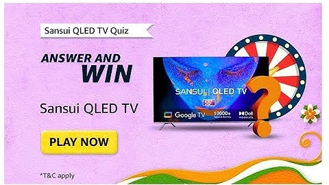 Which OS does the Sansui QLED TV series have? Amazon Sansui QLED TV Quiz Answers today