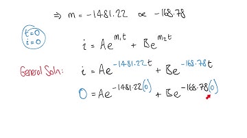 Second Order Differential Equation Example 3: RLC Circuit
