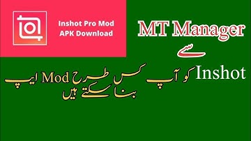 How To Make Inshot Mod With Mt Manager | Moding Tutorial