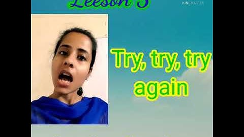 APS# CLASS 2 # TRY TRY TRY AGAIN # Explanation