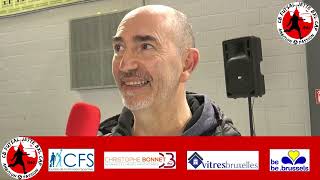 Interview de JF Vandenheede après 1/2 S. MOUSCRON - B. FUTSAL JETTE 83 (9/2/24 - coupe de Belgique).