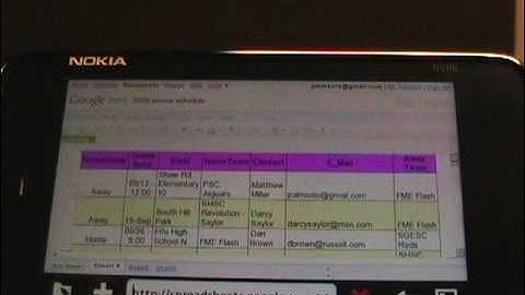 Google Docs and Calendar on the Nokia N900