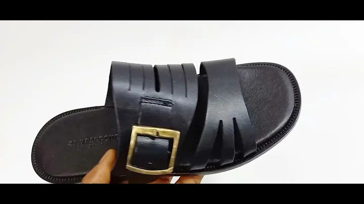 Black Eduardo Elias Italian Leather Slippers