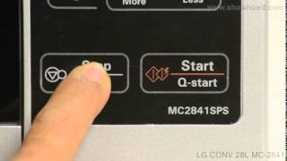 LG MC-2841SPS Convection Microwave Oven - How To Set Up Convection Cooking