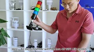 3602， Air oxygen sensor with the lora 4G WIFI LED system 1