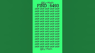Visual skill test: Spot the odd one 6493 in 5 seconds #fyp #fypシ゚ #fypyoutube #iq #shorts #trending