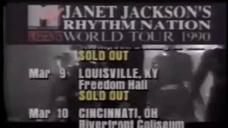 (1989) Janet Jackson Rhythm Nation Tour Dates