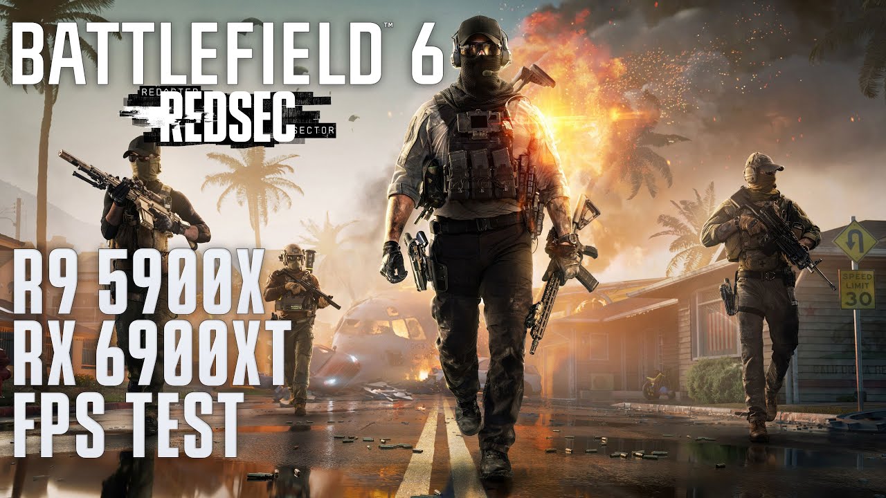 R9 5900X - RX 6900 XT | Battlefield 6 REDSEC | Overkill Settings FPS Test