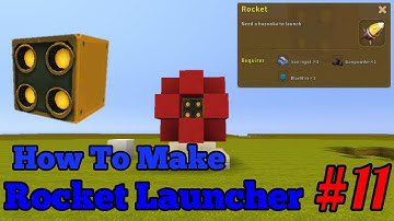 How to make Rocket Launcher - Mini World : Block Art