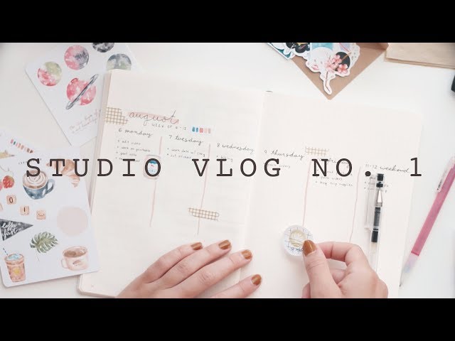 studio vlog no. 1 | packing orders & bullet journaling