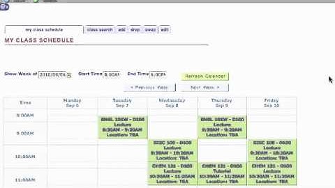 SFU -- Examination schedule, how to check ....