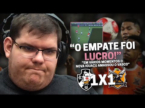 CASIMIRO REAGE: VASCO 1 X 1 NOVA IGUAÇU - SEMIFINAL DO CAMPEONATO CARIOCA 2024 | Cortes do Casimito