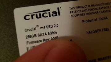 Crucial M4 SSD unboxing video