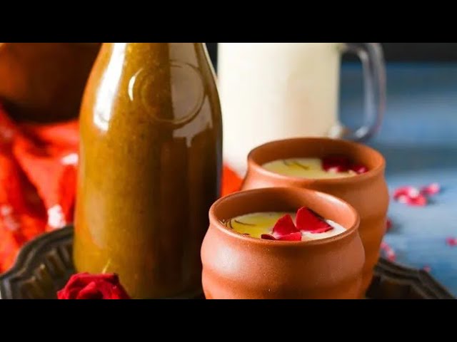 Thandai Recipe | Sardai Recipe | Kesariya Thandai Syrup Recipe Holi Special @Food Kitchen Lab