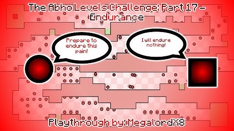 The Worlds Hardest Game Editor: (Abho levels challenge #17) Custom Level - Endurance