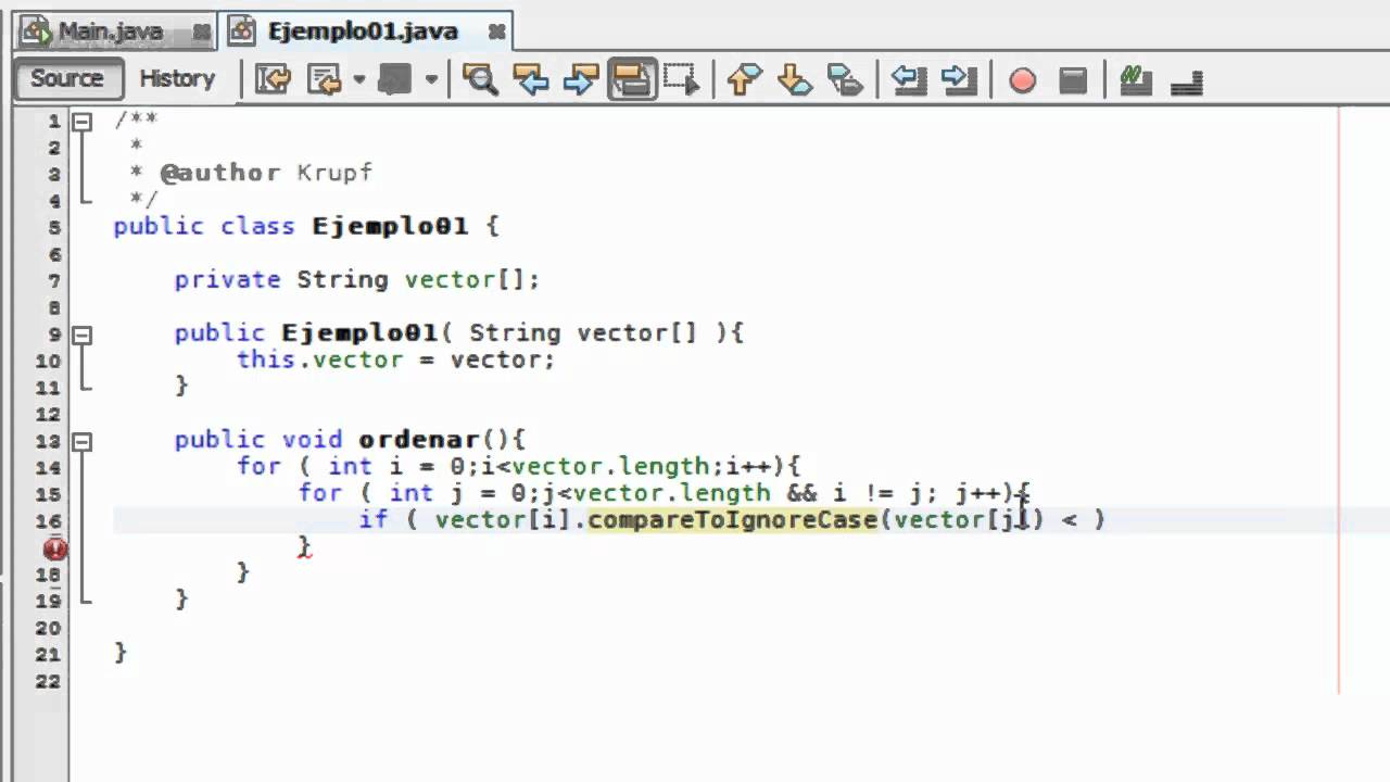 Tutorial 13 Java Parte 1 Ejercicios Ordenar Alfabeticamente Un