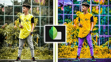 snapseed moody orange effect lightroom photo editing background colour change