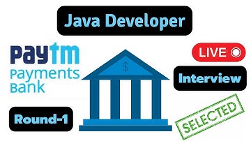 Live Interview | Round-1 | Paytm Payments Bank | Java Developer | Data Structures | Algorithms