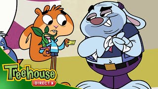 Scaredy Squirrel  Lean Green Fighting Machine / Nutters Almanac | FULL EPISODE | TREEHOUSE DIRECT