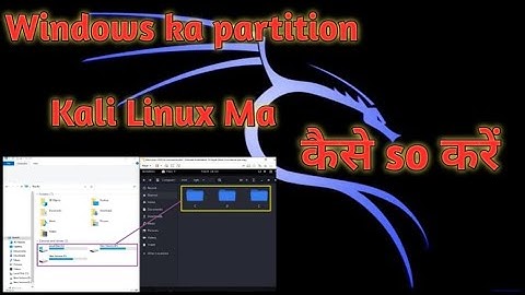 How to Mount windows disk partition in kali linux | in Hindi