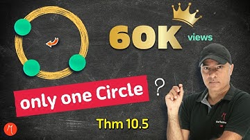 Theorem 10.5 Class 9 | Chapter 10 | Circles 💁👌😍 Circle through three non collinear points