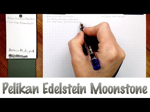 筆記具 Pelikan Edelstein 2020 MOONSTONE ink review : Pelikan Edelstein Moonstone – inkxplorations