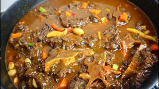 How To Make Real Authentic Jamaican Oxtail Step By Step | Best Ever Oxtail Recipe