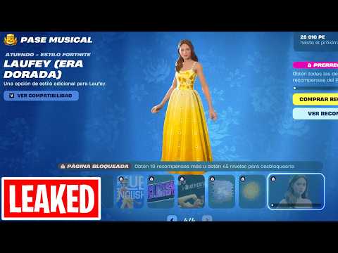 ***! Laufey Fortnite Festival Pass All FREE and Paid Rewards