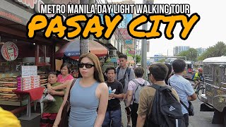 Traveling in METRO MANILA at DAY LIGHT | PASAY CITY & STREET FOODS Walking Tour | Philippines[4k]