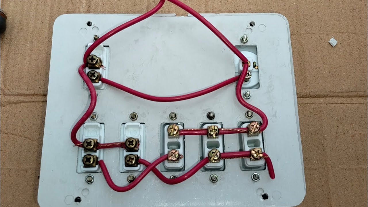 How To make Electric Switch board At home|3Switch 3Socket 1Holder board ...