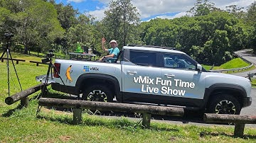 vMix Fun Time Live Show December 2025. Live from a BYD Ute.