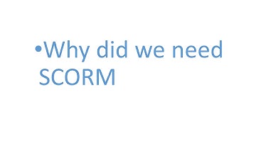 What IS SCORM