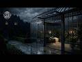 Soft Rain on Conservatory Glass Roof | Sleep Safe (No Thunder, No Music) | 3 Hours